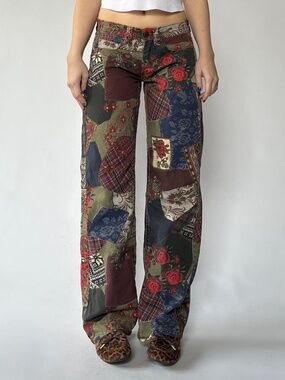 Kayla Low Rise Jeans Patchwork BDG Size 27